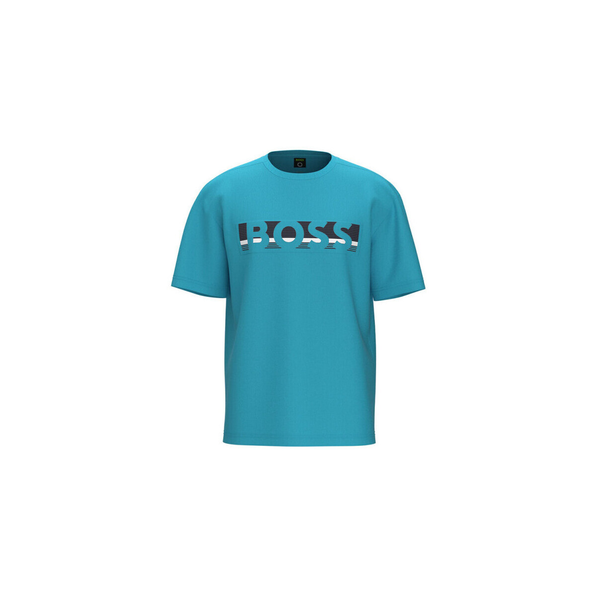 Vêtements Enfant T-shirts & Polos BOSS T-shirt Relaxed Fit en coton avec logo color block bleu Bleu