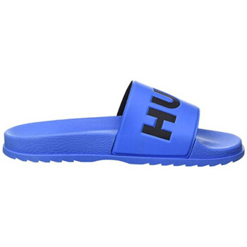 Chaussures Homme Baskets mode BOSS Claquettes Hugo  MATCH SLIDE Bleu