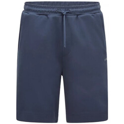 Vêtements Homme Shorts / Bermudas BOSS SHORT HEADLO CURVED  BLEU Bleu