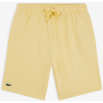 Vêtements Shorts / Bermudas Lacoste Short Tennis  SPORT en molleton uni Jaune