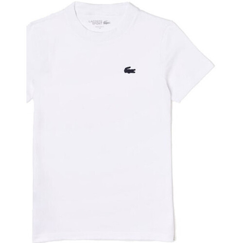 Vêtements Femme T-shirts & Polos Logo Lacoste T-SHIRT FEMME  SPORT BLANC Blanc