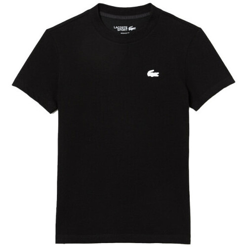 Vêtements Femme T-shirts & Polos Logo Lacoste T-SHIRT FEMME  SPORT NOIR Noir
