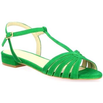 Chaussures Femme Sandales et Nu-pieds Vidi Studio Nu pieds cuir velours Vert