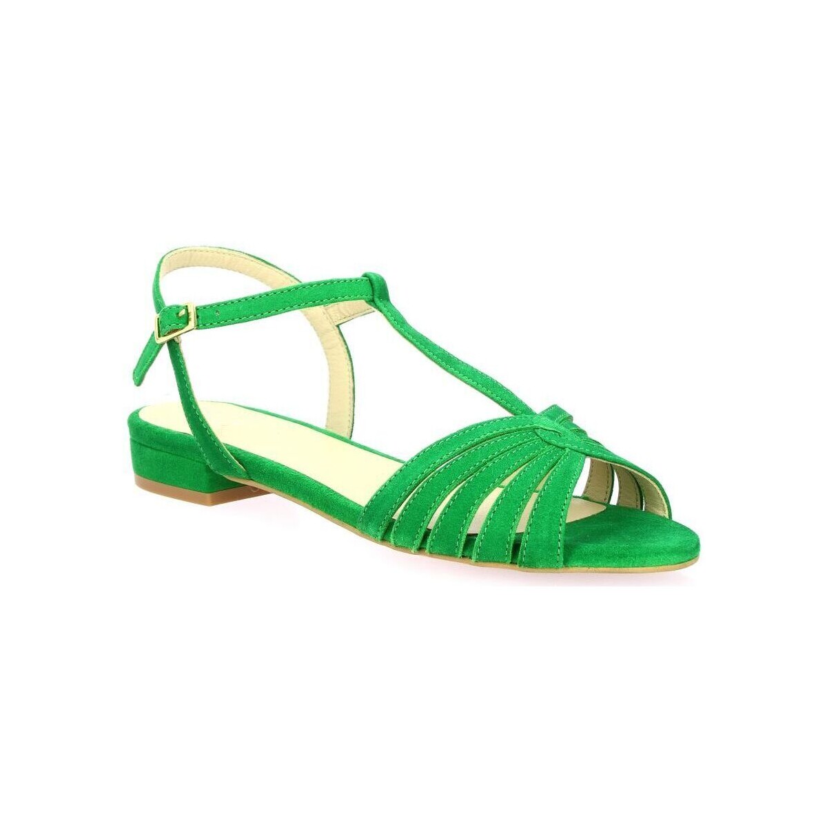 Chaussures Femme Sandales et Nu-pieds Vidi Studio Nu pieds cuir velours Vert