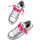 Chaussures Femme Baskets mode Crime London Sk8 argent de luxe Blanc