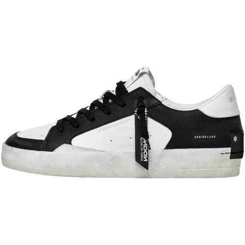 Chaussures Homme Baskets mode Crime London Teen sneakers Sk8 deluxe noir blanc Blanc