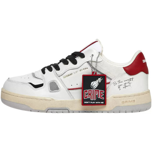 Chaussures Homme Baskets mode Crime London SNEAKERS amortiguaci Off Court blanc rouge Blanc
