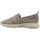 Chaussures Femme Multisport Frau Daino Sneaker Slip On Donna Taupe 43B7119 Beige