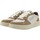 Chaussures Femme Bottes Back 70 BACK70 Slam MV4 Sneaker Donna Cream Cuoio 108001-000704 Blanc