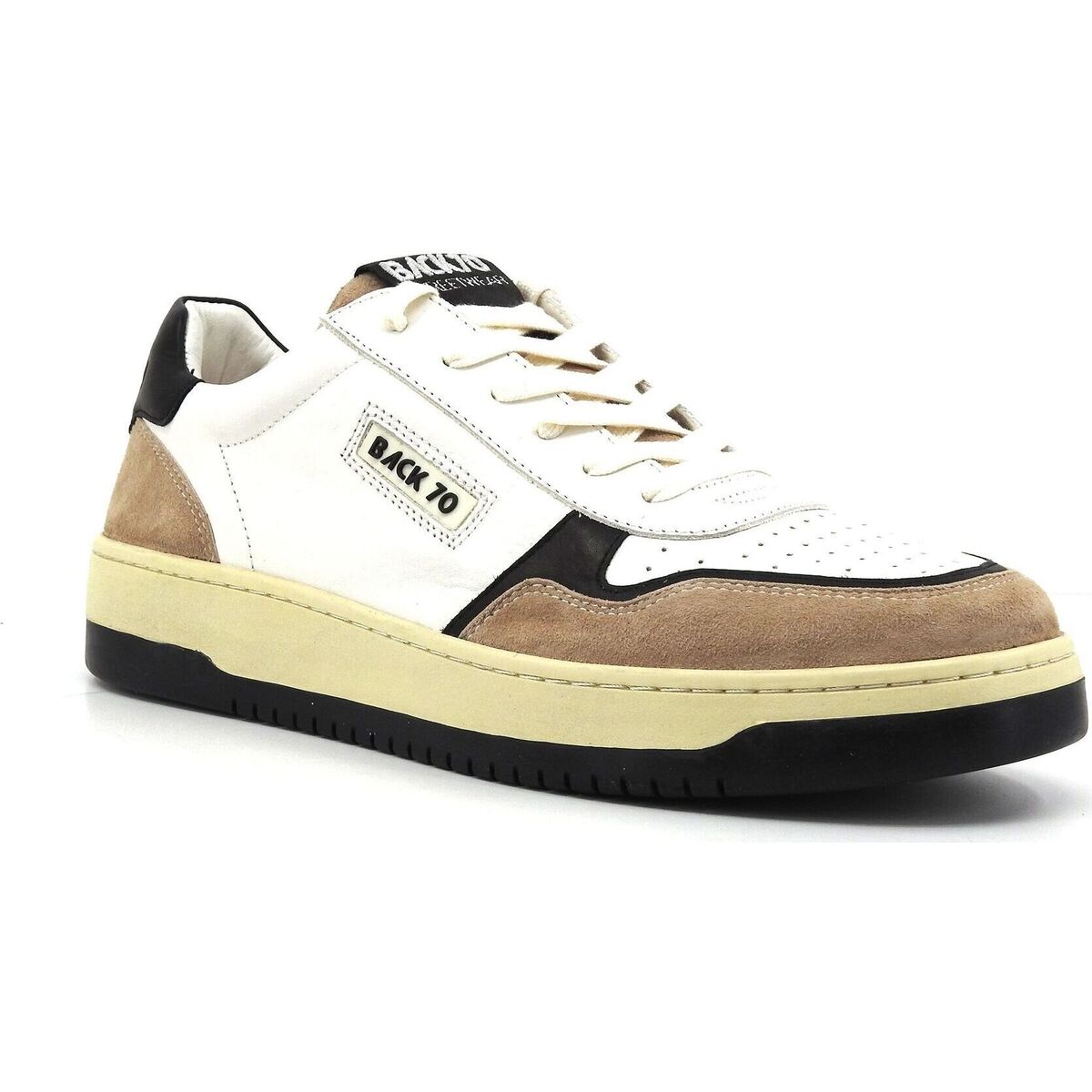 Chaussures Homme Multisport Back 70 BACK70 Lower B01 max Sneaker Uomo Savana Black 108002-000400 Blanc