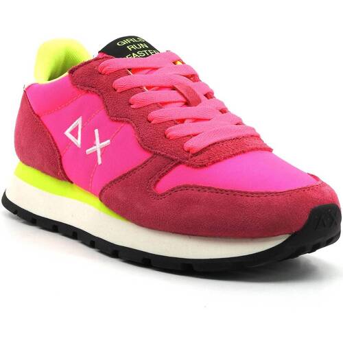 Chaussures Femme Multisport Sun68 Ally Solid Sneaker Donna Fuxia Fluo Z34201 Rose
