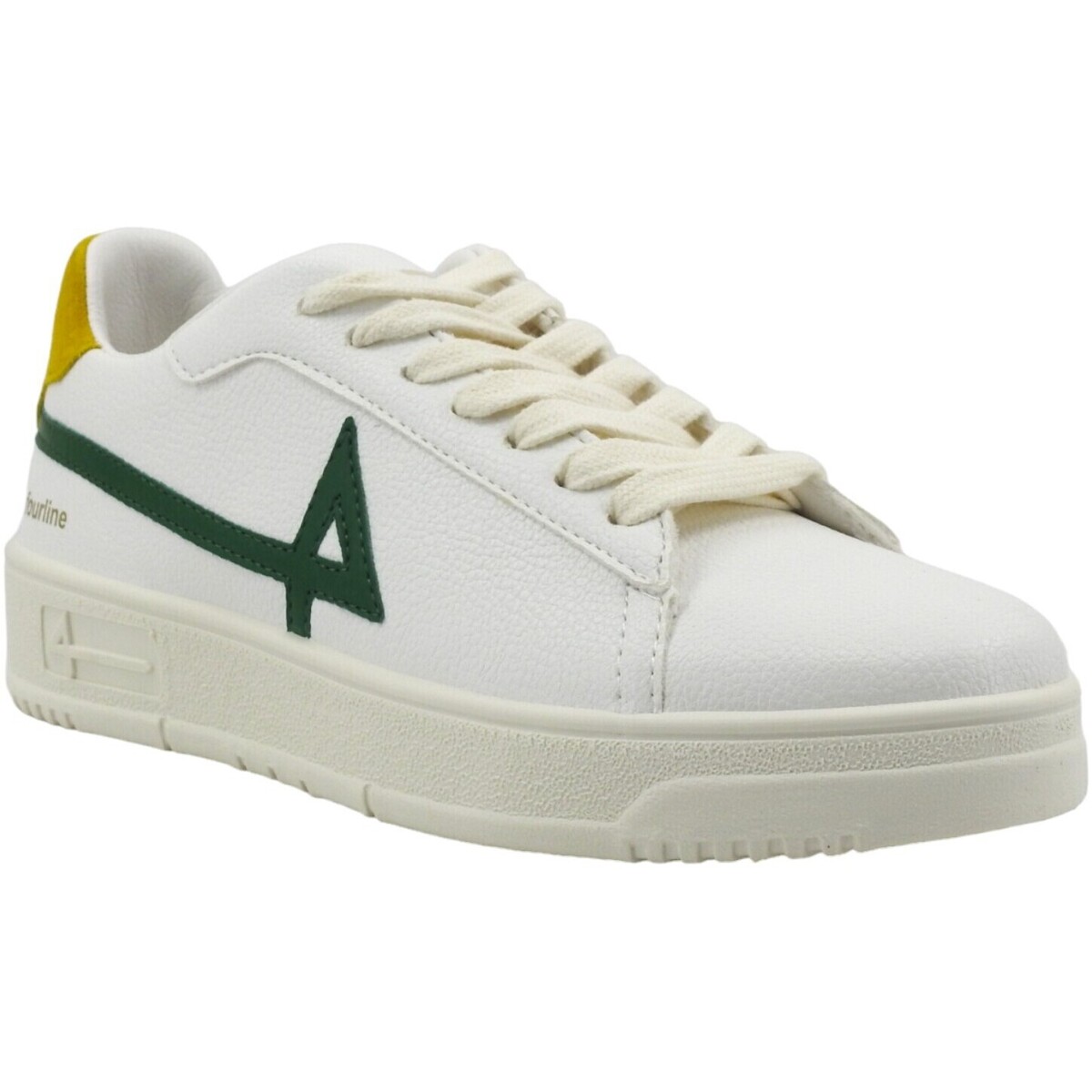 Chaussures Femme Bottes Fourline Sneaker Donna Green Yellow Bianco X500D Blanc