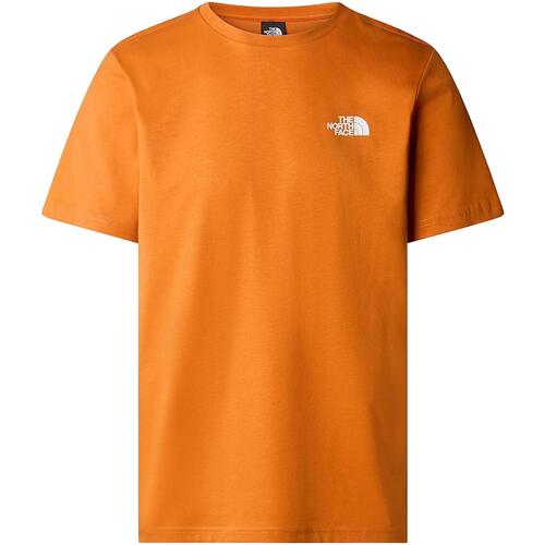 Vêtements Homme T-shirts manches courtes The North Face M s/s redbox tee Orange