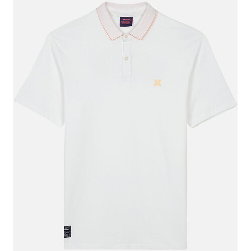 Vêtements Homme Tee Shirt Uni Logo Imprimé Oxbow Polo manches courtes graphique corporate NAERO Blanc