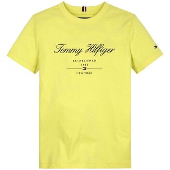 Vêtements Enfant T-shirts & Polos Tommy Hilfiger KB0KB08803-ZIN YELLOW TULIP Jaune