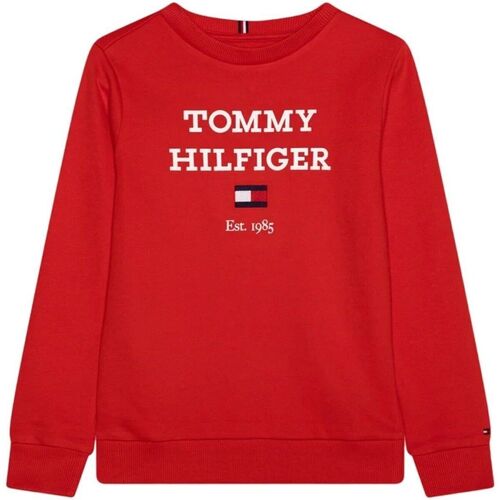 Vêtements Garçon Sweats Chaussettes Tommy Hilfiger KB0KB08713 - LOGO SWEAT-XND FIERCE RED Rouge