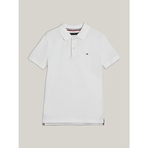 Vêtements Garçon T-shirts & Polos Tommy Hilfiger KB0KB09103 FLAG POLO-YBR WHITE Blanc