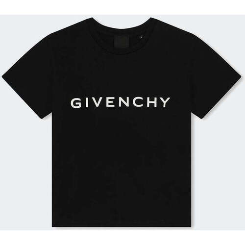 Vêtements Enfant Givenchy Kids TEEN logo embroidered track shorts Givenchy  Noir