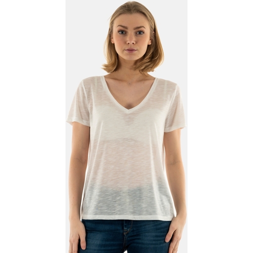 Vêtements Femme T-shirts manches Monogram Only 15315658 Blanc