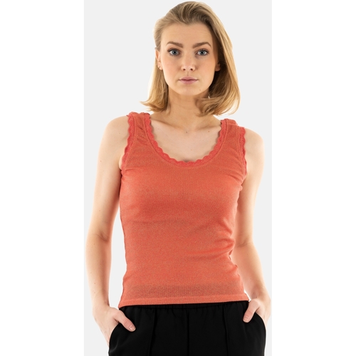 Vêtements Femme Débardeurs / T-shirts SS20 sans manche Only 15318185 Rouge