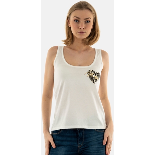 Vêtements Femme Débardeurs / T-shirts sans manche Morgan 241-dcora.1 Blanc