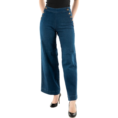 Vêtements Femme Pantalons Only 15311273 Bleu