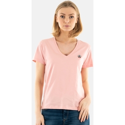 Vêtements Femme T-shirts rhinestone-embellished manches courtes JOTT cancun 2.0 Rose