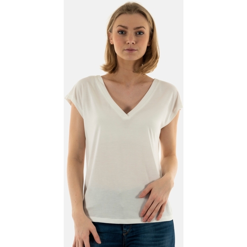 Vêtements Femme T-shirts manches courtes Only 15287041 Blanc