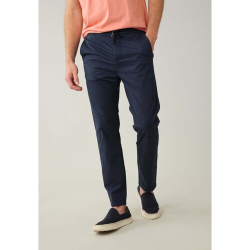Vêtements Homme Chinos / Carrots Deeluxe Pantalon IDRIS Bleu