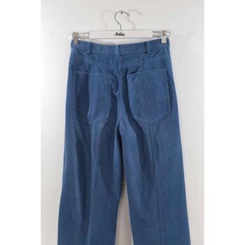 Manoush Pantalon large en coton Bleu