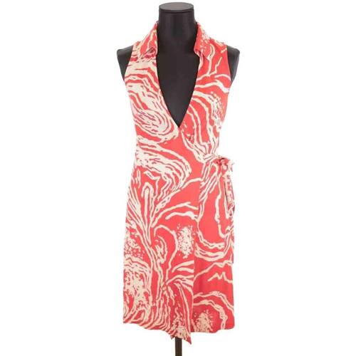 Vêtements Femme Robes Diane Von Furstenberg Robe en soie Rouge