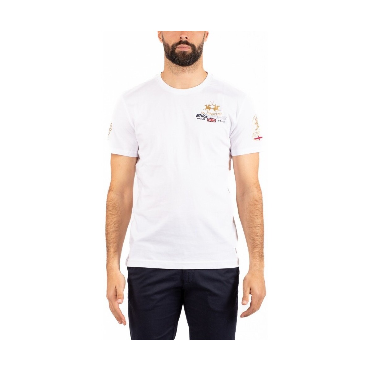 Vêtements Homme T-shirts & Polos La Martina T-SHIRT HOMME Blanc