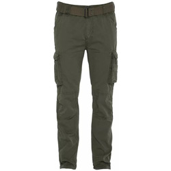 Vêtements Homme Pantalons Schott cargo slim  ARMY CEINTURE Vert