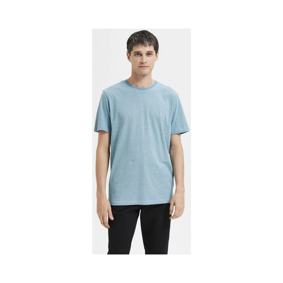 Vêtements Homme T-shirts manches courtes Selected - SLHASPEN MINI STR SS O-NECK TEE NOOS Bleu