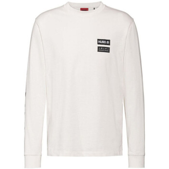Vêtements Homme T-shirts & Polos BOSS T-shirt Dochi  à manches longues blanc Blanc