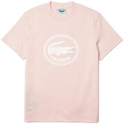 T-shirt  rose avec logo imprimé 3D