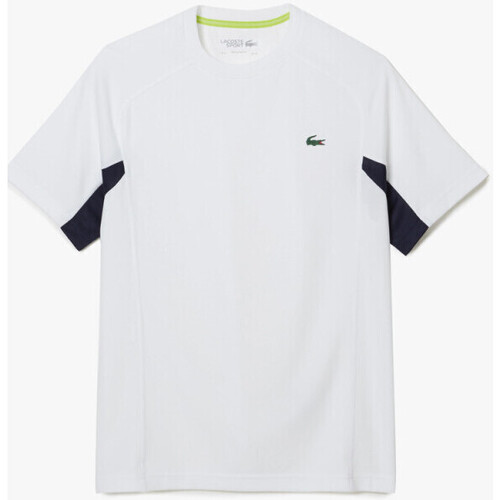 Vêtements Homme T-shirts pucci & Polos Lacoste T-shirt tennis  SPORT color-block blanc Blanc