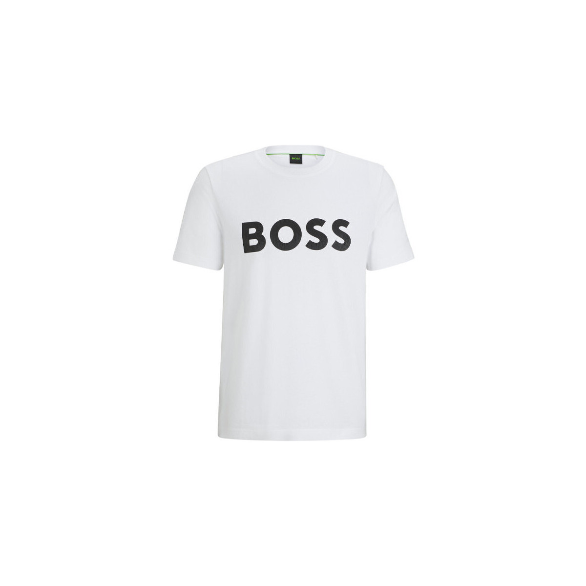Vêtements Homme T-shirts & Polos BOSS T-SHIRT TEE MIRROR 1  BLANC À LOGO RÉFLÉCHISSANT Blanc