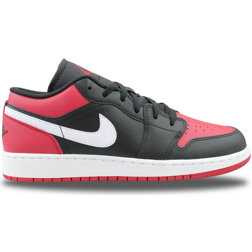Chaussures Baskets mode Nike Air Jordan 1 Low Junior 553560-066 Noir