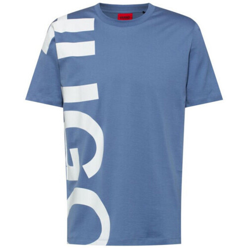 Vêtements Homme Veuillez choisir un pays à partir de la liste déroulante BOSS T-shirt  Daws211 Regular Fit en jersey de coton à logo r Bleu