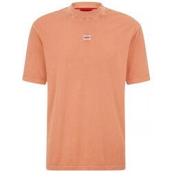Vêtements Homme T-shirts ecru & Polos BOSS T-SHIRT ORANGE RELAXED FIT EN JERSEY DE COTON AVEC PATCH LOG Orange