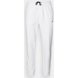 Vêtements Homme Pantalons BOSS BAS DE SURVÊTEMENT BLANC EN COTON RELAXED FIT AVEC LOGO MANU Blanc