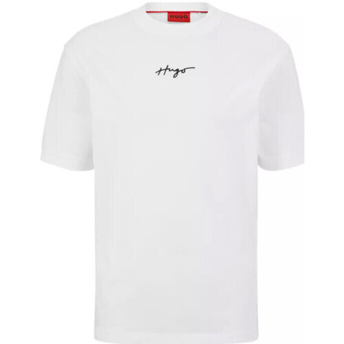 Vêtements Homme T-shirts & Polos BOSS T-SHIRT RELAXED FIT BLANC EN COTON AVEC LOGO MANUSCRIT DONTE Blanc