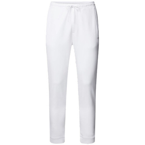 Vêtements Homme Pantalons BOSS BAS DE SURVÊTEMENT BLANC EN COTON INTERLOCK AVEC LOGO INCURV Blanc