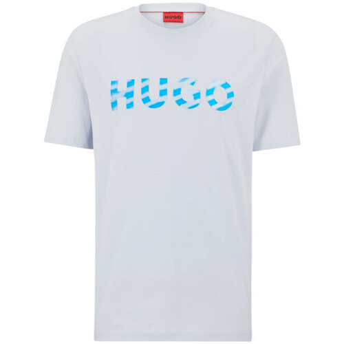 Vêtements Homme T-shirts & Polos BOSS T-SHIRT BLANC DULIVIO_U232  EN COTON BIOLOGIQUE À LOGO I Blanc