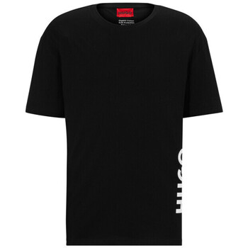 Vêtements Homme T-shirts & Polos BOSS T-SHIRT NOIR RN RELAXED FIT  EN COTON BIOLOGIQUE À LOGO Noir