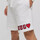 Vêtements Shorts / Bermudas BOSS SHORT MIXTE EN MOLLETON DE COTON BLANC AVEC CORDON DE SERRAG Blanc