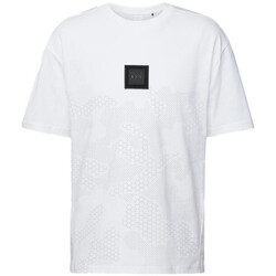 Vêtements Homme T-shirts & Polos BOSS T-SHIRT  TALBOA LOTUS 1 AVEC IMPRIMÉ CAMOUFLAGE ET BADGE Blanc
