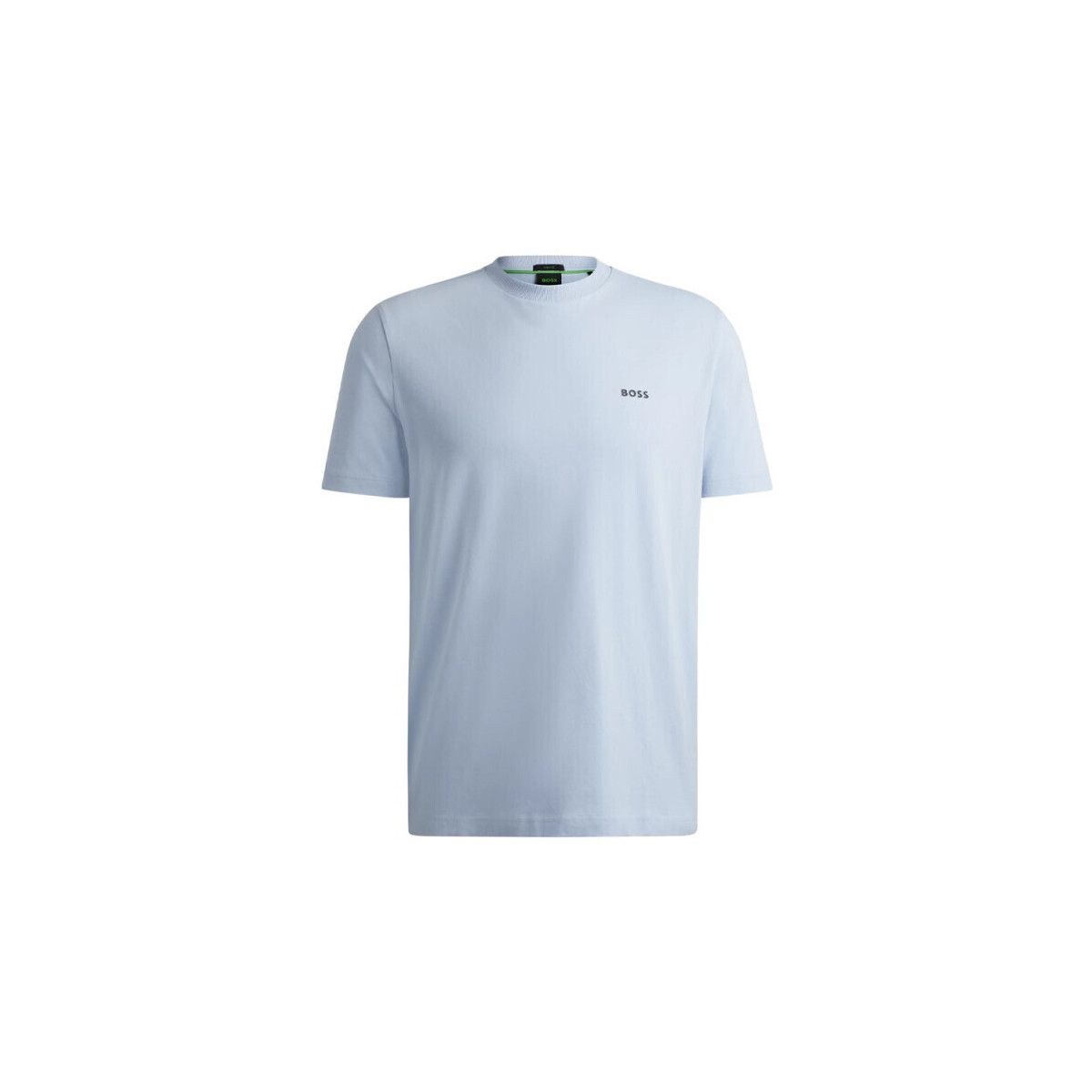 Vêtements Homme T-shirts & Polos BOSS T-SHIRT  TEE BLEU PASTEL REGULAR FIT EN COTON STRETCH AV Bleu