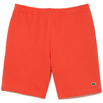 Vêtements Homme Shorts peplum / Bermudas Lacoste SHORT HOMME  EN MOLLETON GRATTÉ DE COTON BIOLOGIQUE O Orange